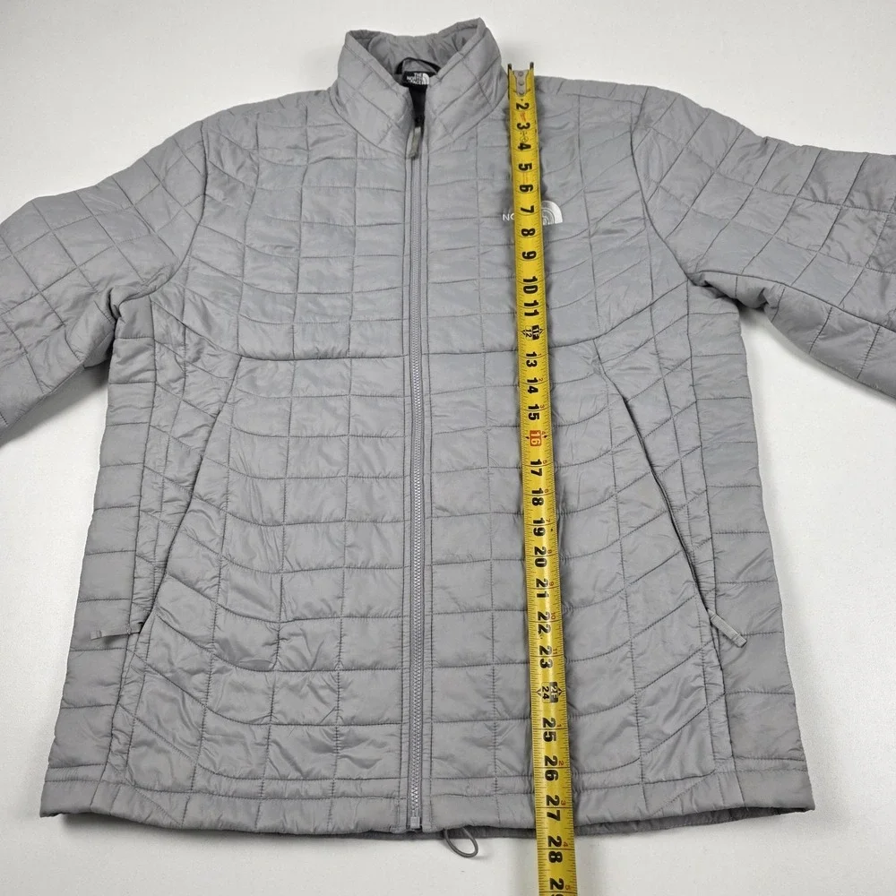 The North Face ThermoBall Eco Jacket Mens Medium Gray Full Zip Insulated Puffer